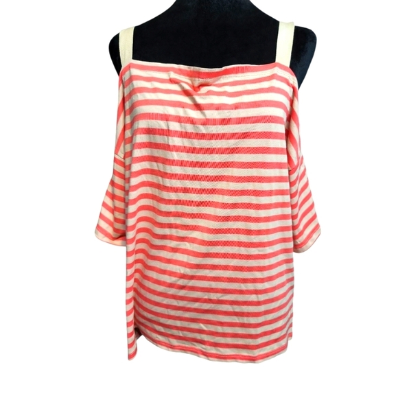 Striped Off-Shoulder Women's Top Lumiere Med - Picture 1 of 6